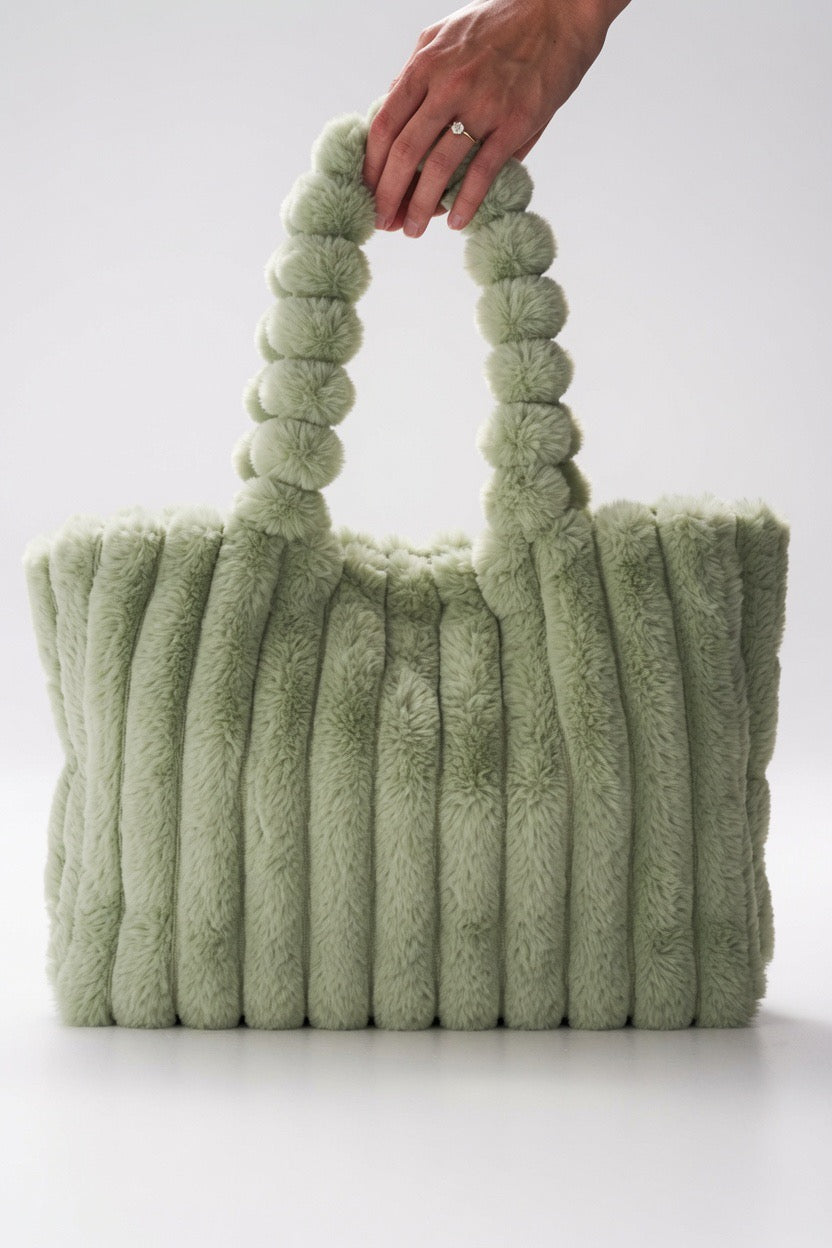 Soft Touch Shopper in Salbeigrün