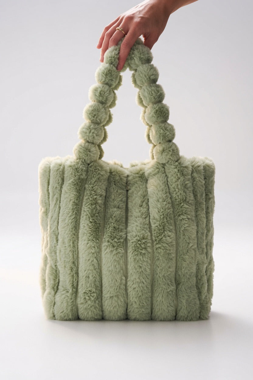 Soft Touch Shopper in Salbeigrün